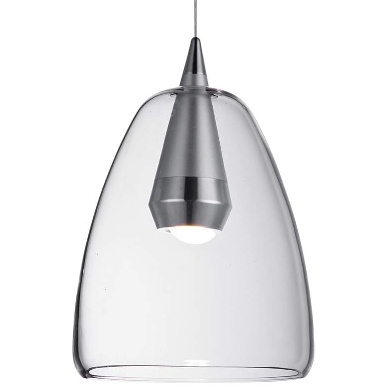 Image 3 ET2 Sven 8 inch Wide Polished Chrome and Silver LED Mini Pendant more views