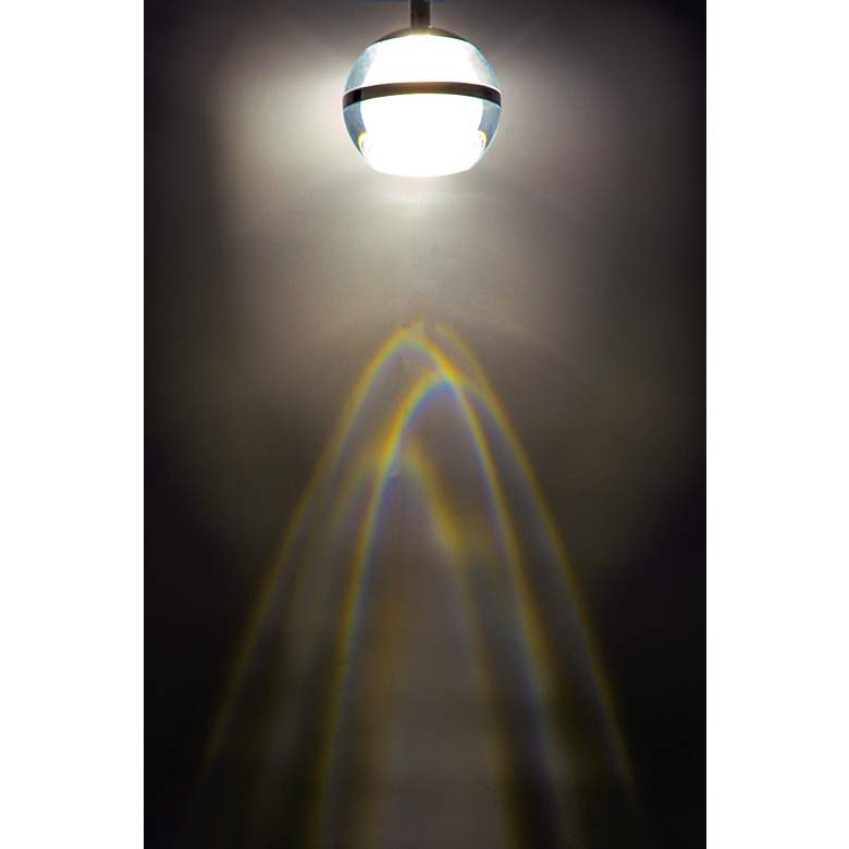 Image 4 ET2 Swank 11 3/4"W Polished Chrome 3-Light LED Mini Pendant more views