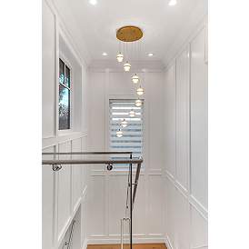 Image5 of ET2 Swank 19" Wide Natural Aged Brass LED Multi Light more views
