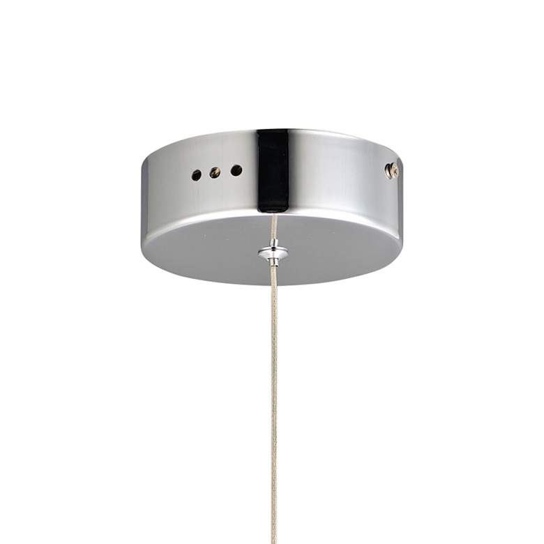 Image 4 ET2 Swank 4 1/2" Wide Polished Chrome Modern LED Mini Pendant more views