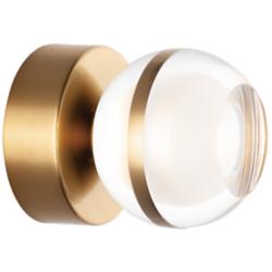 ET2 Swank 4 3/4" High Natural Aged Brass LED Wall Sconce