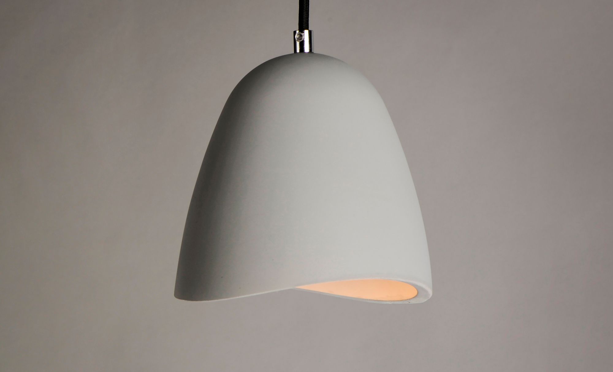 Image 2 ET2 Sway 7" Wide Gray Concrete LED Mini Pendant more views