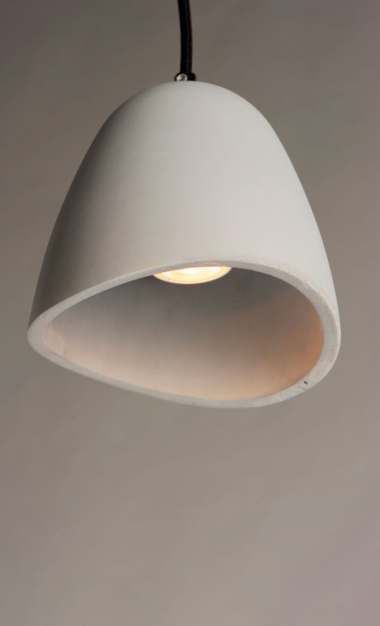 Image 3 ET2 Sway 7" Wide Gray Concrete LED Mini Pendant more views
