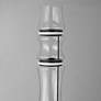 2_ET2 Syndicate 62" High 5-Light Black and Clear Glass LED Floor Lamp more views