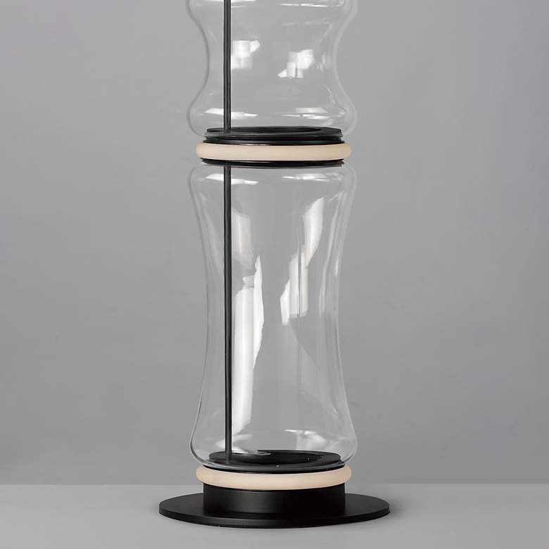 Image 3 ET2 Syndicate 62" High 5-Light Black and Clear Glass LED Floor Lamp more views