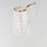 2_ET2 Tartan 10 1/2" High Brushed Champagne 1-Light LED Pendant more views