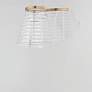 4_ET2 Tartan 10 1/2" High Brushed Champagne 1-Light LED Pendant more views