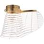 1_ET2 Tartan 12" High Brushed Champagne LED Flush Mount