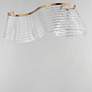 2_ET2 Tartan 32" Wide Brushed Champagne 1-Light Linear LED Pendant more views