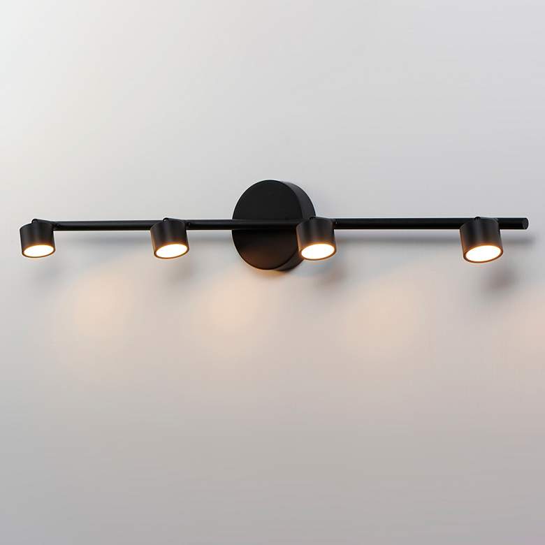 Image 1 ET2 Taylor 4-Light Black Aluminum LED Track Fixture