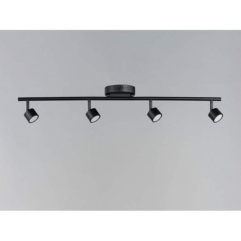 Image 2 ET2 Taylor 4-Light Black Aluminum LED Track Fixture more views