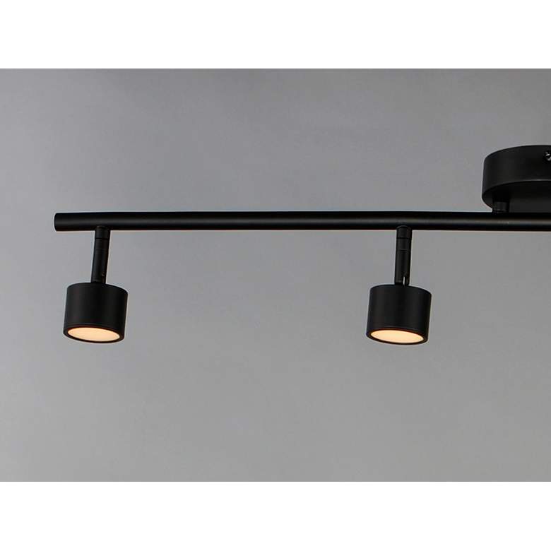 Image 4 ET2 Taylor 4-Light Black Aluminum LED Track Fixture more views