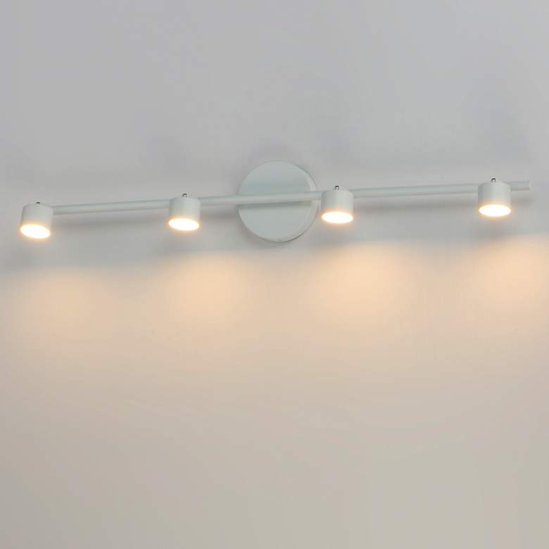 Image 1 ET2 Taylor 4-Light White Aluminum LED Track Fixture