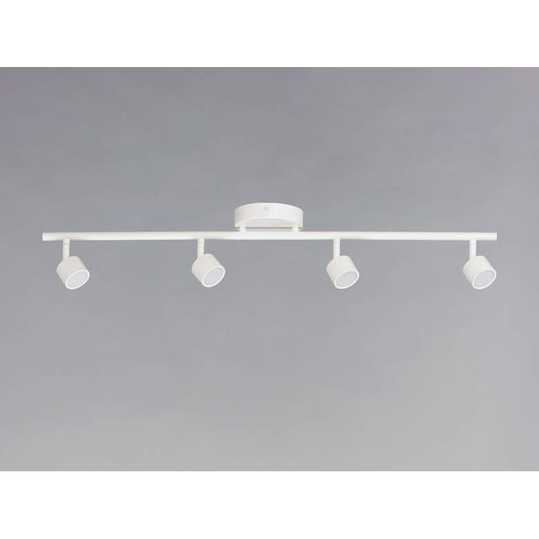 Image 2 ET2 Taylor 4-Light White Aluminum LED Track Fixture more views