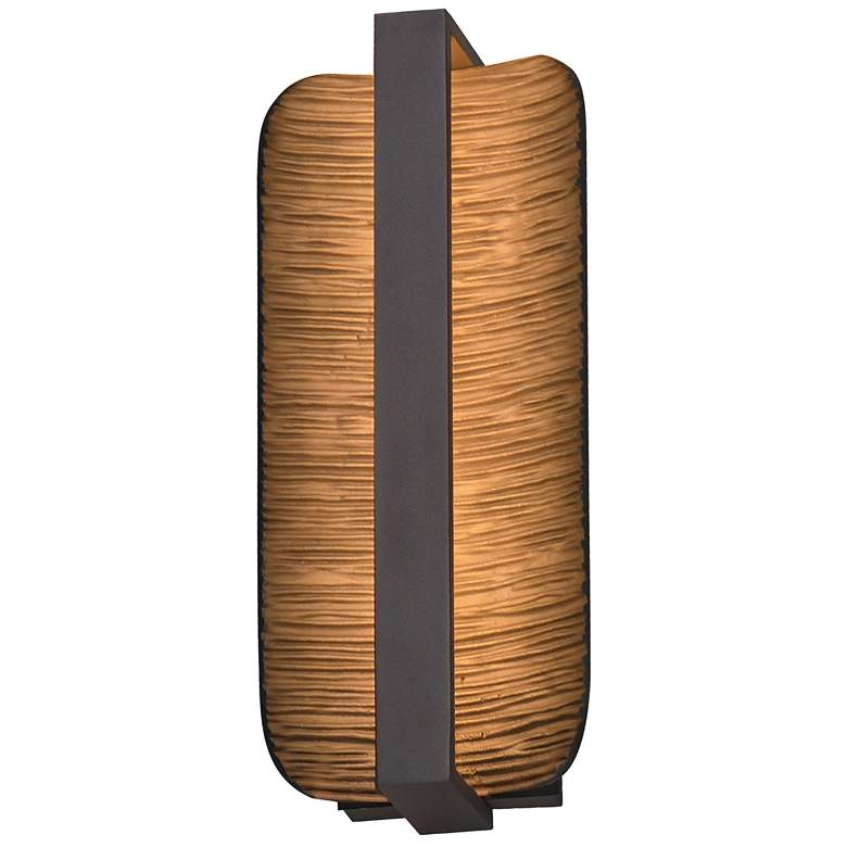Image 1 ET2 Terra 16" High Architectural Bronze LED Outdoor Wall Sconce