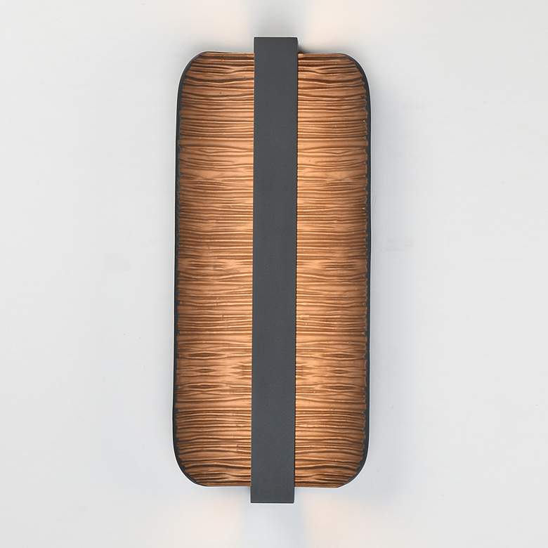 Image 3 ET2 Terra 16" High Architectural Bronze LED Outdoor Wall Sconce more views
