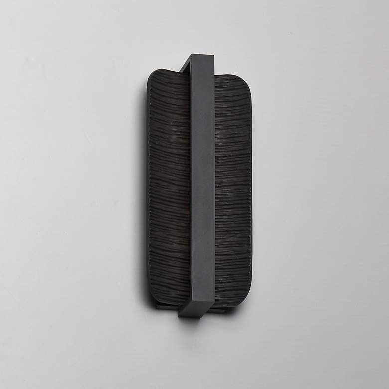 Image 4 ET2 Terra 16" High Architectural Bronze LED Outdoor Wall Sconce more views