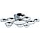 ET2 Timbale 32" Wide Polished Chrome LED Ceiling Light