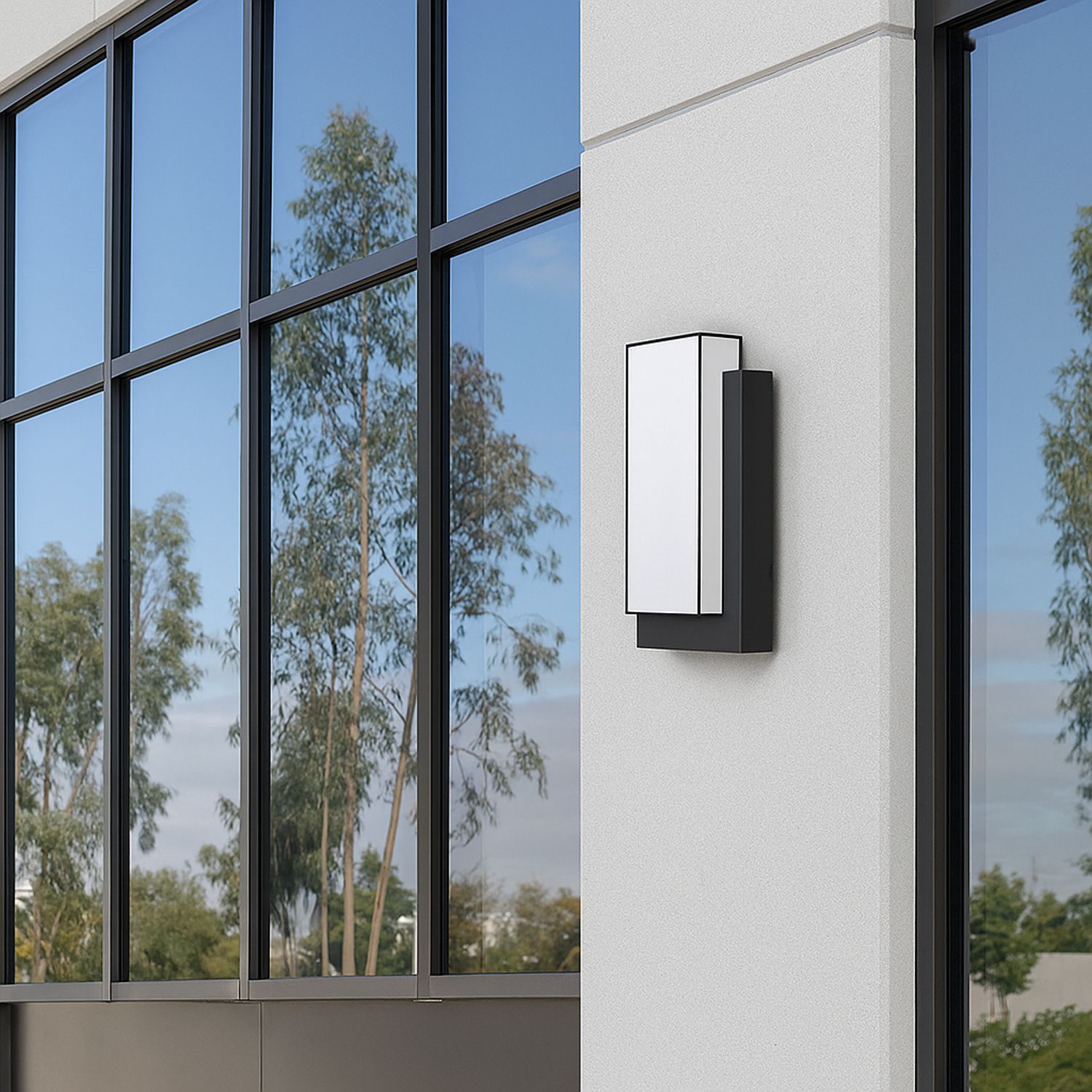 ET2 Tower 15" High Black LED Outdoor Wall Light