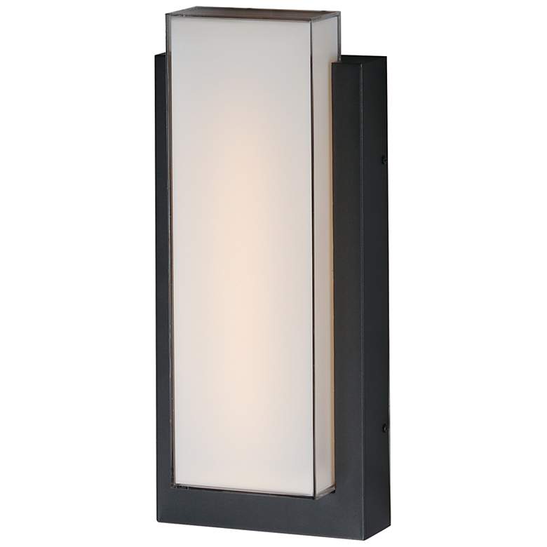 Image 1 ET2 Tower 18" High Black Aluminum LED Outdoor Wall Light