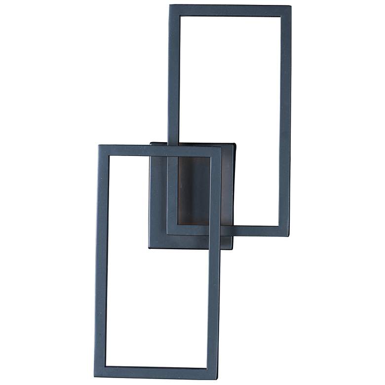 Image 2 ET2 Traverse 19 3/4" High Black LED Outdoor Wall Light