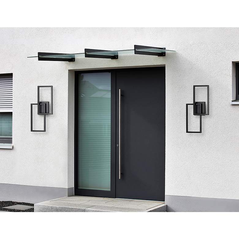 Image 6 ET2 Traverse 19 3/4" High Black LED Outdoor Wall Light more views
