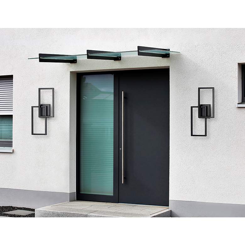 Image 7 ET2 Traverse 19 3/4" High Black LED Outdoor Wall Light more views