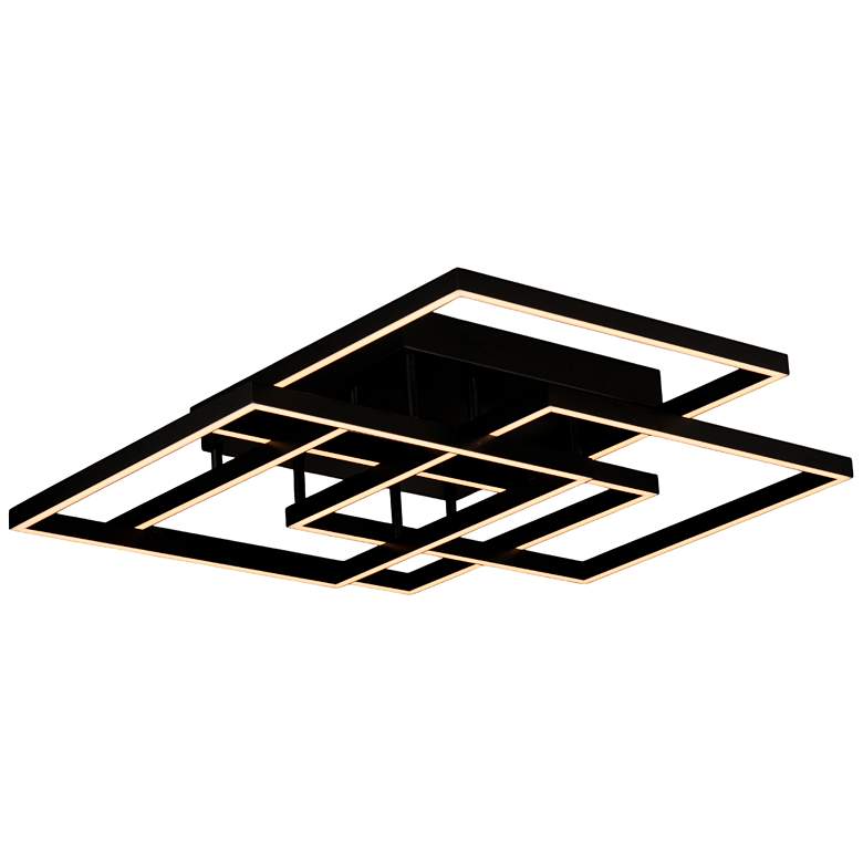 Image 5 ET2 Traverse 31" Wide Black Geometric LED Ceiling Light more views