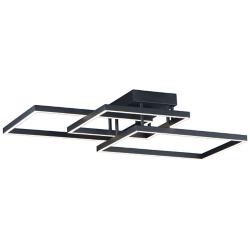 ET2 Traverse 35 1/2" Wide Black Geometric LED Ceiling Light