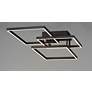 6_ET2 Traverse 35 1/2" Wide Black Geometric LED Ceiling Light more views