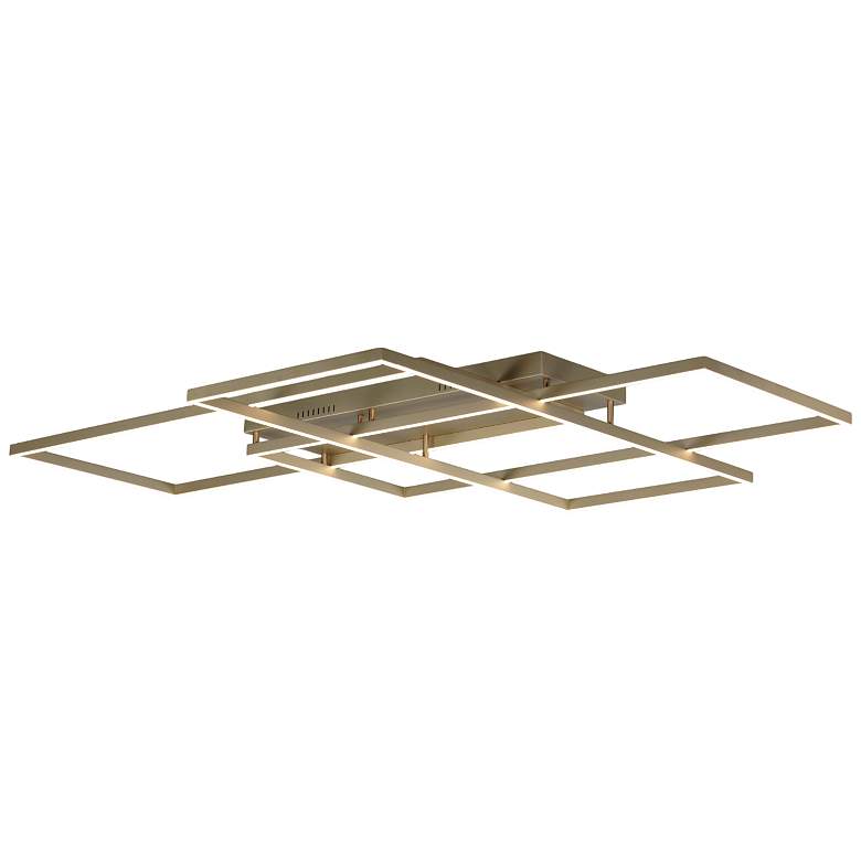Image 2 ET2 Traverse 35 1/2" Wide Champagne LED Ceiling Light more views