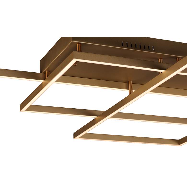 Image 3 ET2 Traverse 35 1/2" Wide Champagne LED Ceiling Light more views
