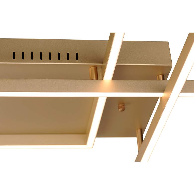 Image 5 ET2 Traverse 35 1/2" Wide Champagne LED Ceiling Light more views