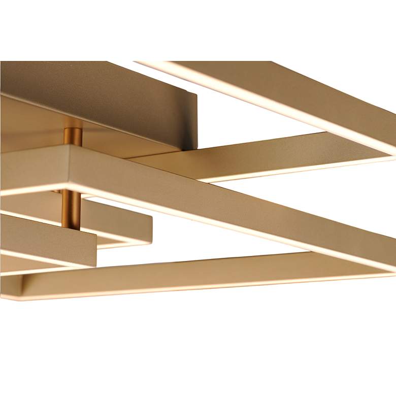 Image 6 ET2 Traverse 35 1/2" Wide Champagne LED Ceiling Light more views