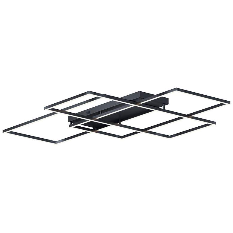 Image 1 ET2 Traverse 67 3/4" Wide Black LED Ceiling Light