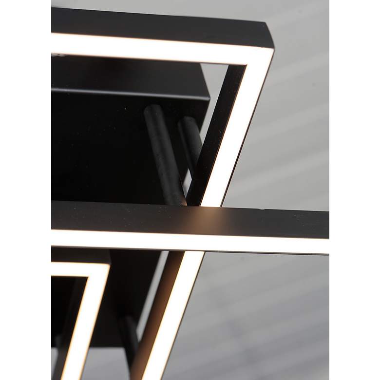 Image 4 ET2 Traverse 67 3/4" Wide Black LED Ceiling Light more views
