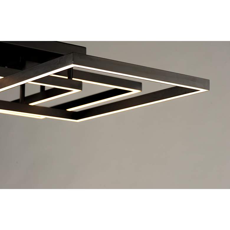 Image 6 ET2 Traverse 67 3/4" Wide Black LED Ceiling Light more views