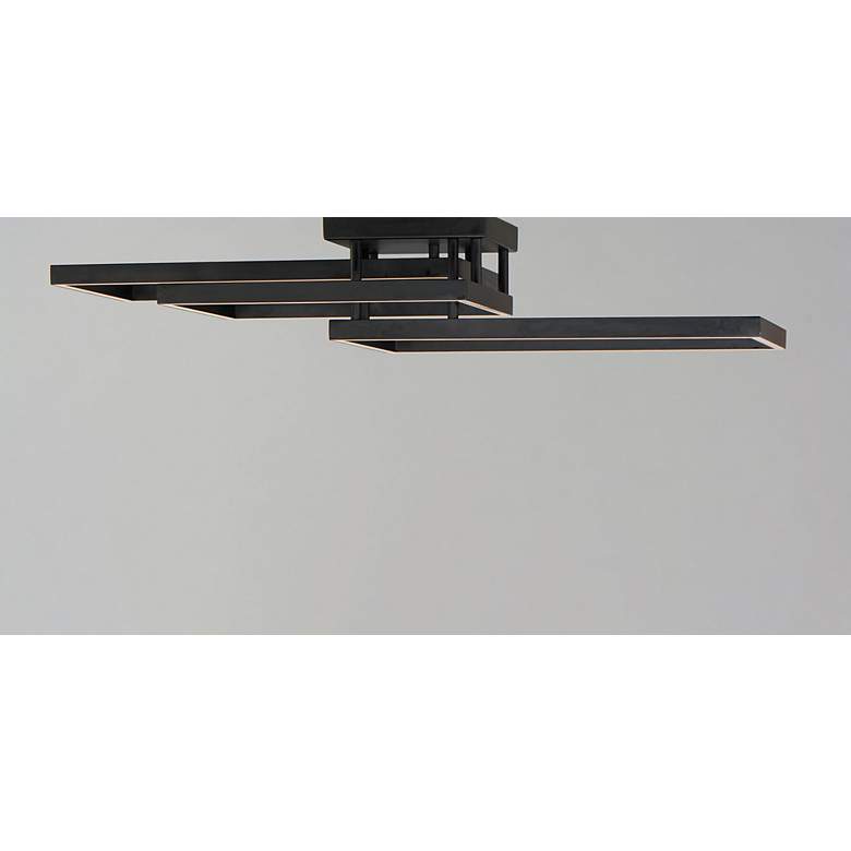 Image 7 ET2 Traverse 67 3/4" Wide Black LED Ceiling Light more views