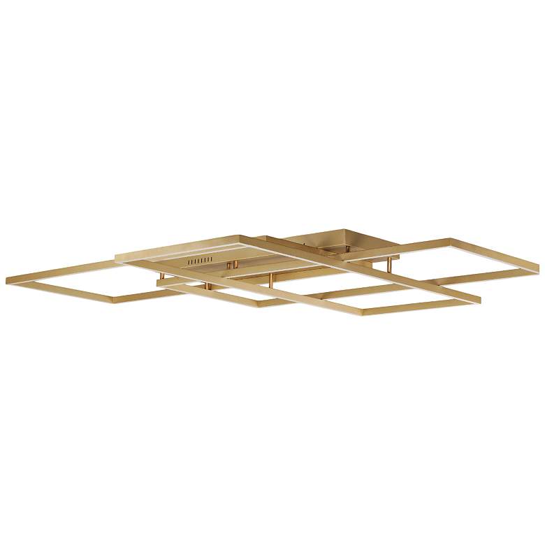 Image 2 ET2 Traverse 67 3/4" Wide Champagne LED Ceiling Light more views