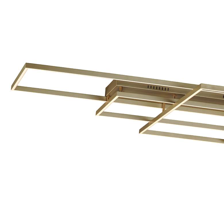 Image 4 ET2 Traverse 67 3/4" Wide Champagne LED Ceiling Light more views