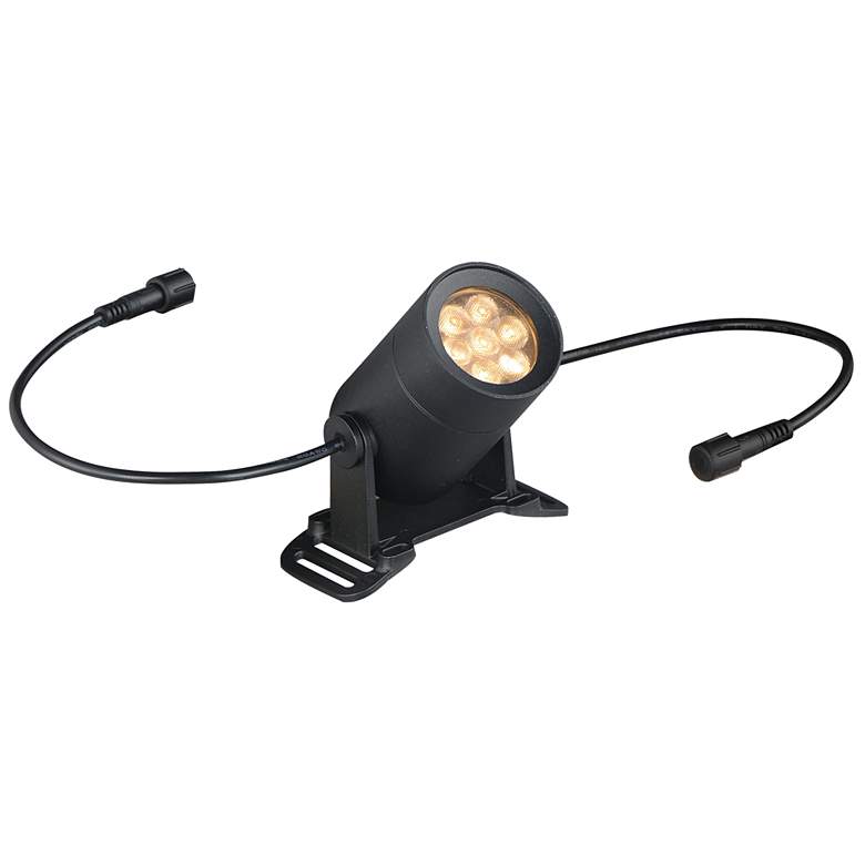 Image 1 ET2 Tree Hugger 3 3/4" High Black Individual Spot Light w Colored Lenses