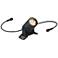ET2 Tree Hugger 3 3/4" High Black Individual Spot Light w Colored Lenses