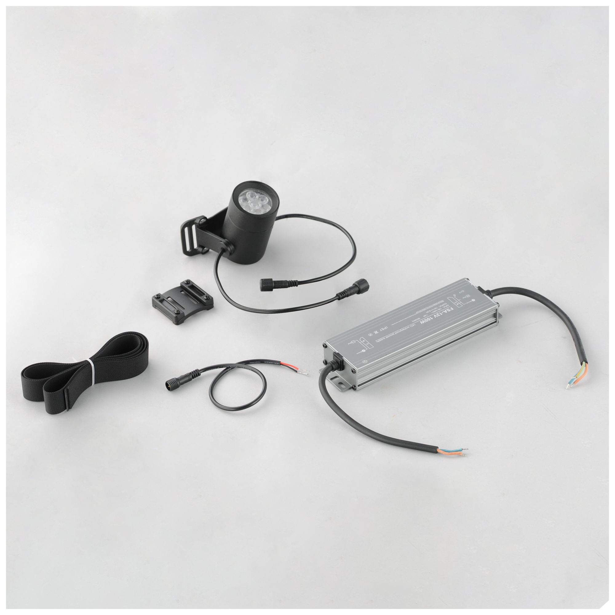 Image 5 ET2 Tree Hugger 3 3/4" High Black Individual Spot Light w Colored Lenses more views