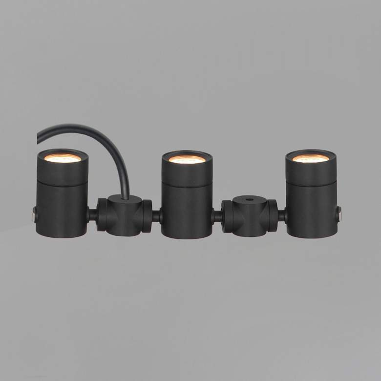 Image 3 ET2 Tree Hugger 3" High Black 3-Light Tree Spot Light more views