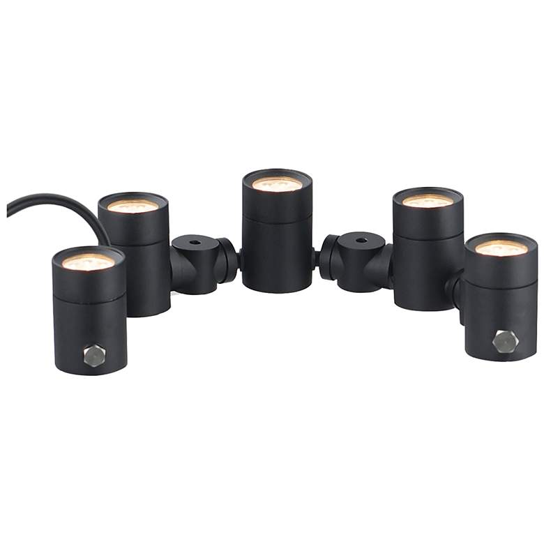 Image 1 ET2 Tree Hugger 3" High Black 5-Light Tree Spot Light