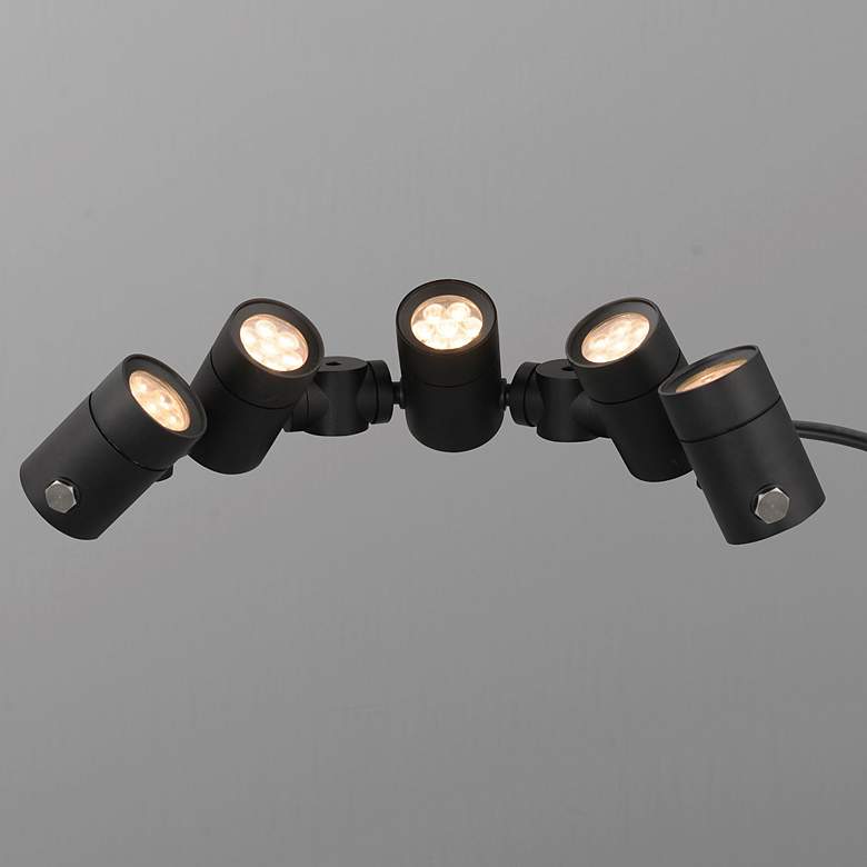 Image 3 ET2 Tree Hugger 3" High Black 5-Light Tree Spot Light more views