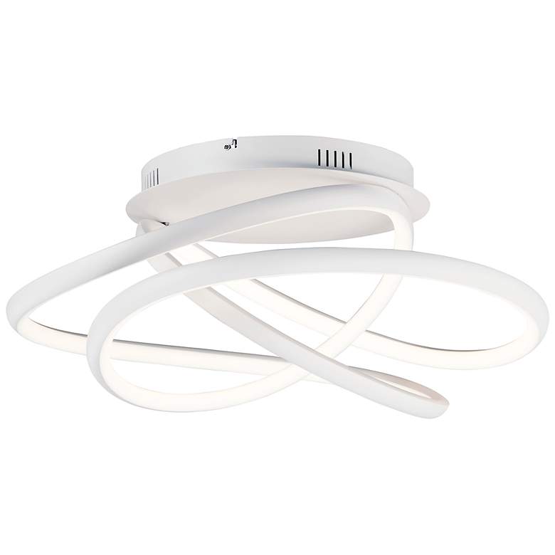 Image 1 ET2 Twisted 24.5" Wide Modern LED Flush Mount Ceiling Light