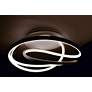 6_ET2 Twisted 24.5" Wide Modern LED Flush Mount Ceiling Light more views