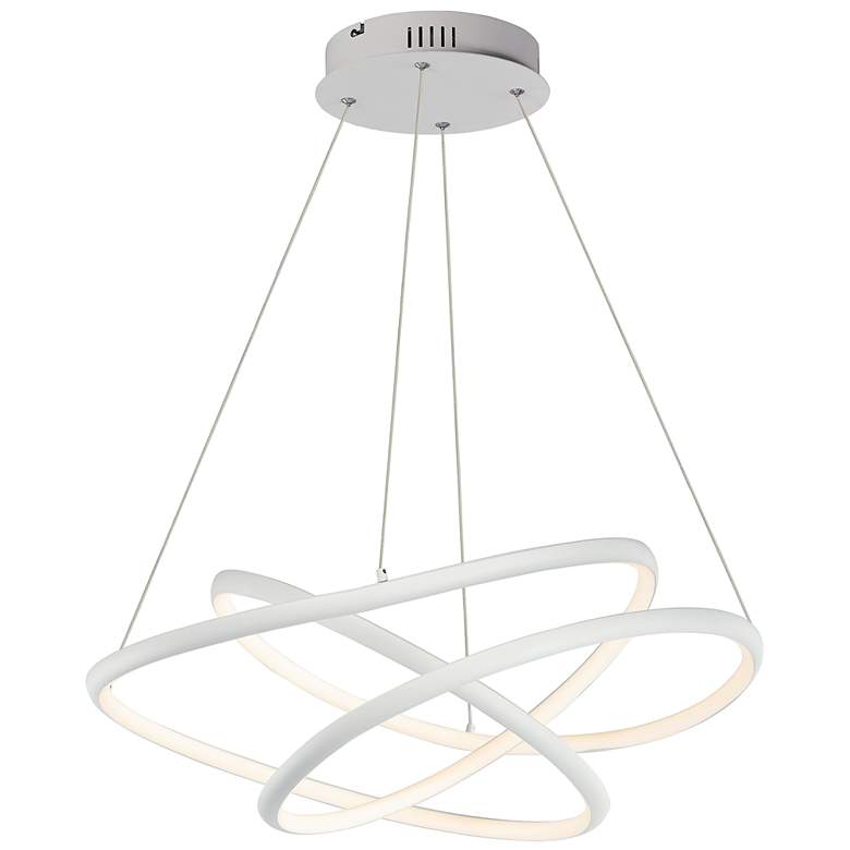 Image 1 ET2 Twisted 31.5 inch inch Wide Modern LED Pendant Chandelier