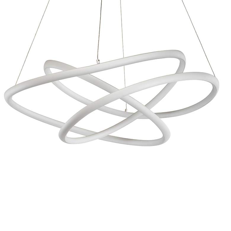 Image 3 ET2 Twisted 31.5"" Wide Modern LED Pendant Chandelier more views